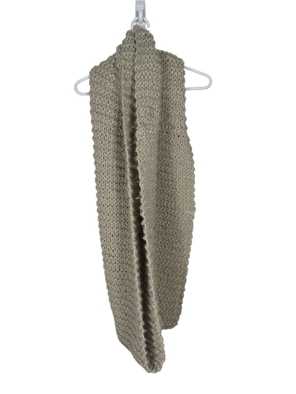 Anthropologie Sleeping on Snow Chunky Knit Infinity Scarf, Oatmeal